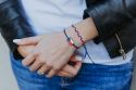 Tricolora Knitted Bracelet