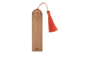 Fából készült könyvjelző Cute Fox Bookmark