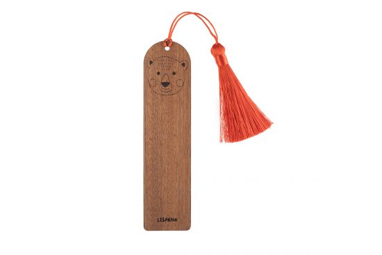 Fából készült könyvjelző Cute Bear Bookmark