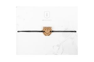 String karkötő Wise Owl Wooden Bracelet