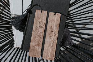 Fából készült könyvjelző Deer Bookmark