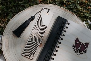 Fából készült könyvjelző Waves Bookmark