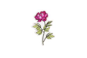 Fa bross Peony Brooch