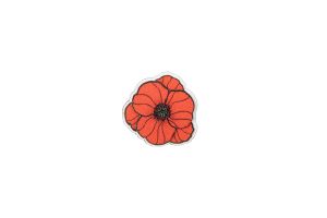 Fa bross Poppy Bloom Brooch