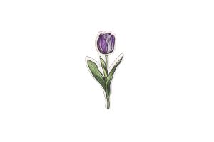 Fa bross Tulip Brooch