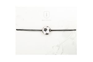 String karkötő Football Black Bracelet