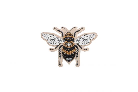 Fából készült bross Bee Brooch