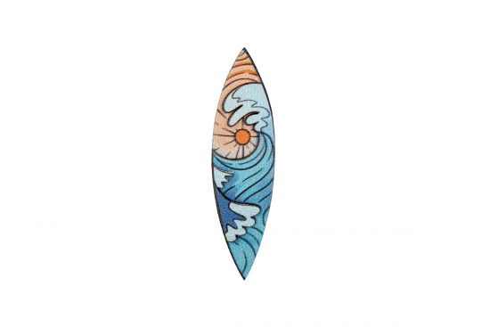 Fából készült bross Surf Brooch