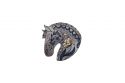 Fából készült bross Grey horse Brooch