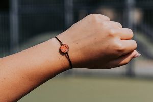 String karkötő Basketball Ball Wooden Bracelet