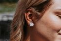 Fából készült fülbevalók Golf Ball Earrings