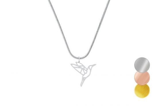 Fém medál Bird Steel Pendant